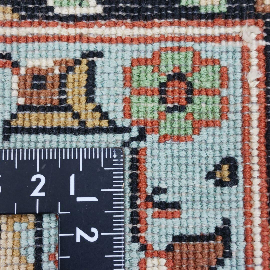 Y3319 高級インド絨毯 シルク×コットン 手織り 大判269×186㎝