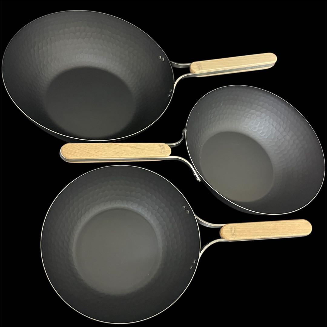 エンゾー　enzo 鉄中華鍋 28cm 26cm 22cm　フライパン