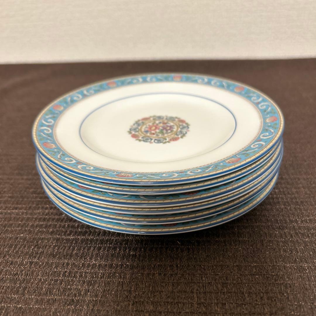 ウェッジウッド　ラニーミード　ターコイズ　デザートプレート　15.5cm