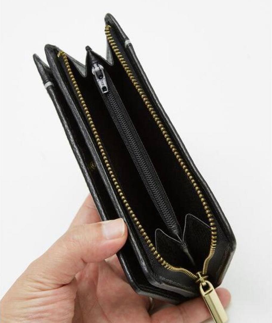 alfredoBANNISTER 黒 レザー 長財布 シンプルデザイン