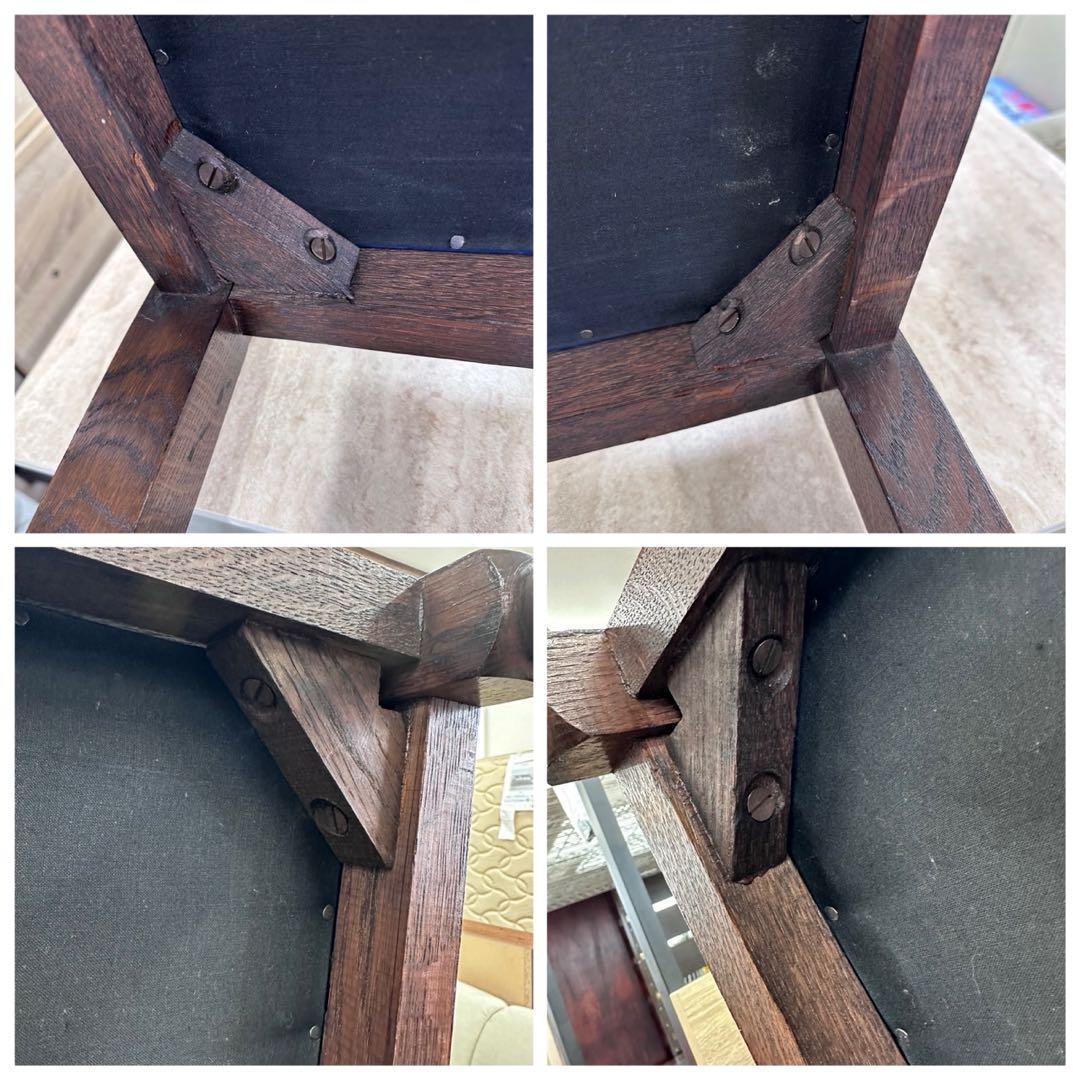 イギリス アンティーク　ダイニングチェア　ハイバック　レザー　１脚