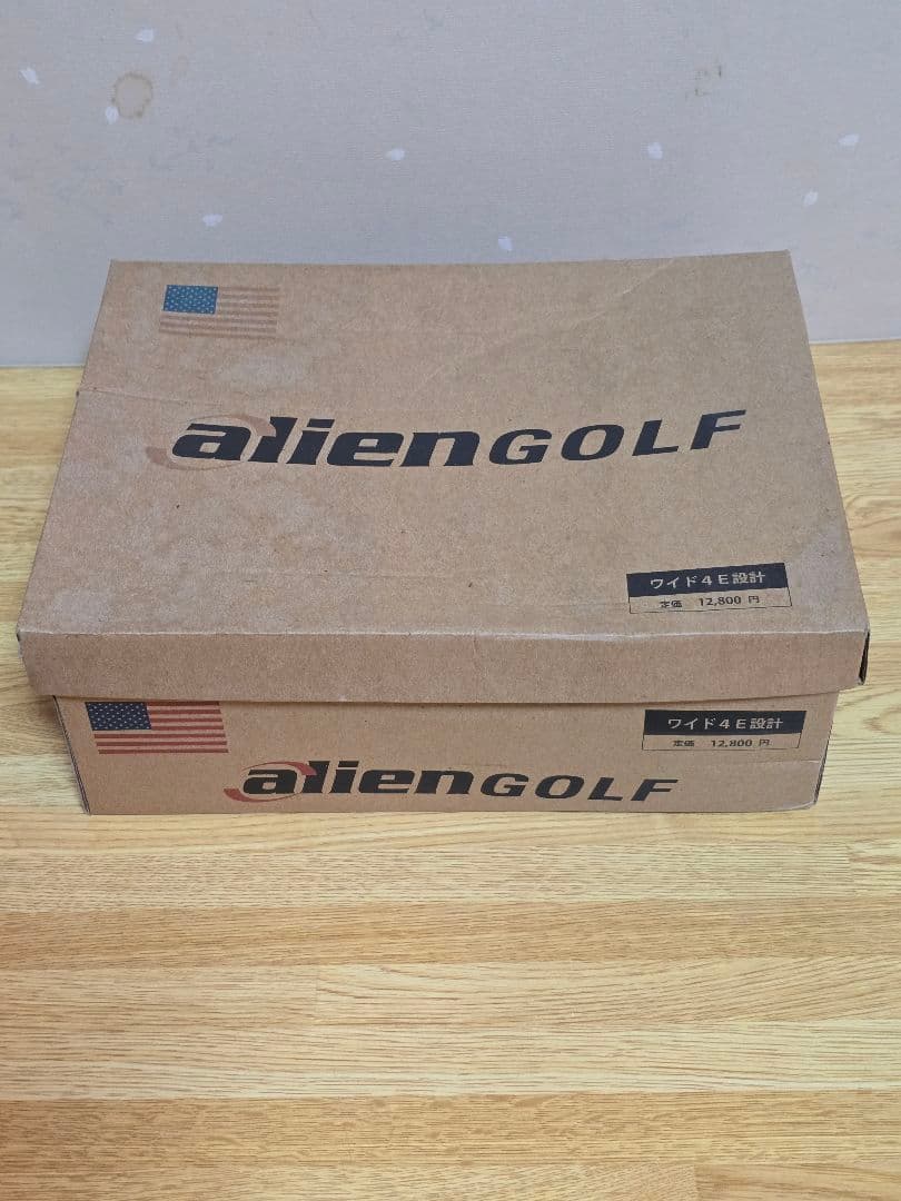 #1816 alienGOLF 女性用ゴルフシューズ ホワイト/ピンク