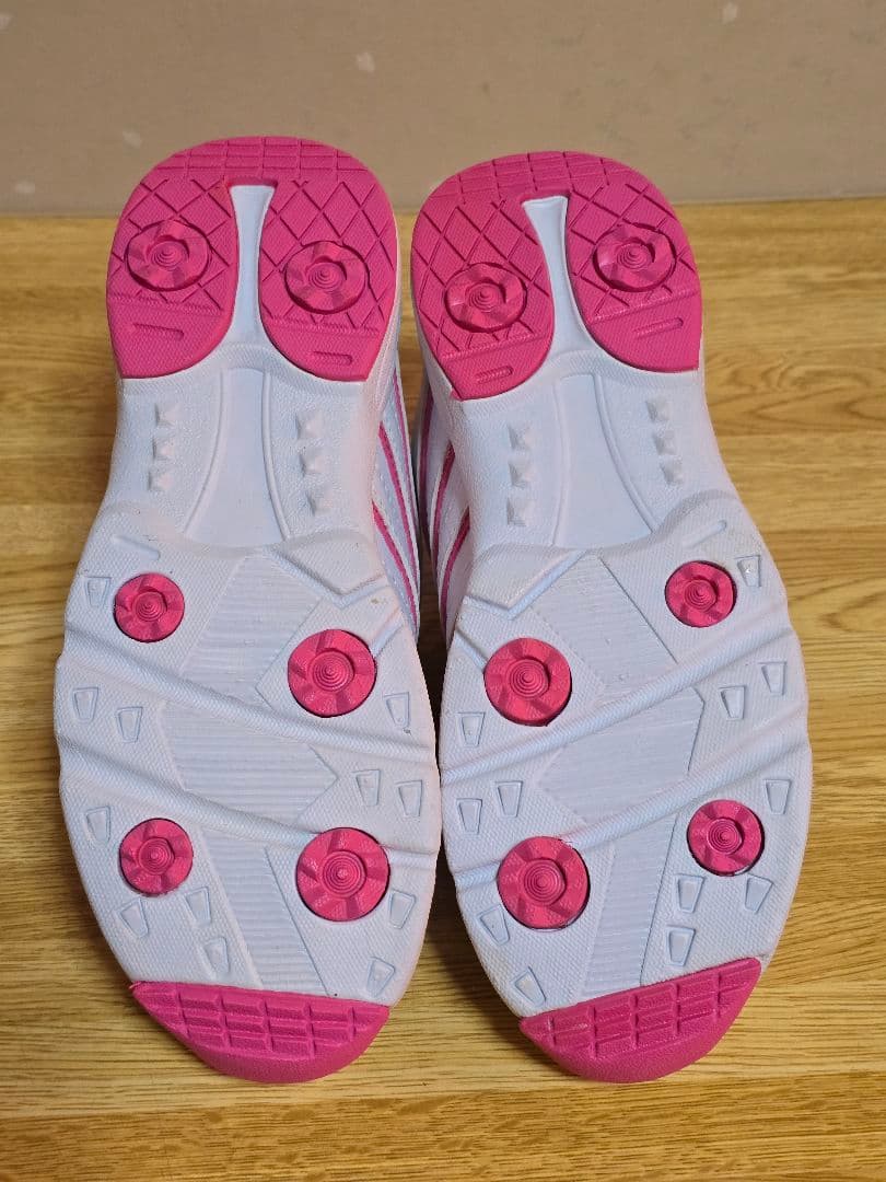 #1816 alienGOLF 女性用ゴルフシューズ ホワイト/ピンク