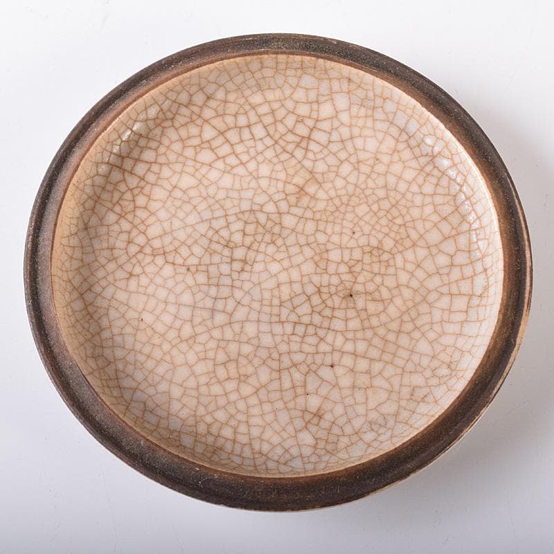 中国　大清康煕年製款　青花　唐子文　香合　時代箱付　G　R8252