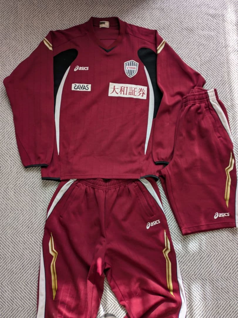 3点セット ヴィッセル神戸 選手用トレーニングウェア XO vissel支給品