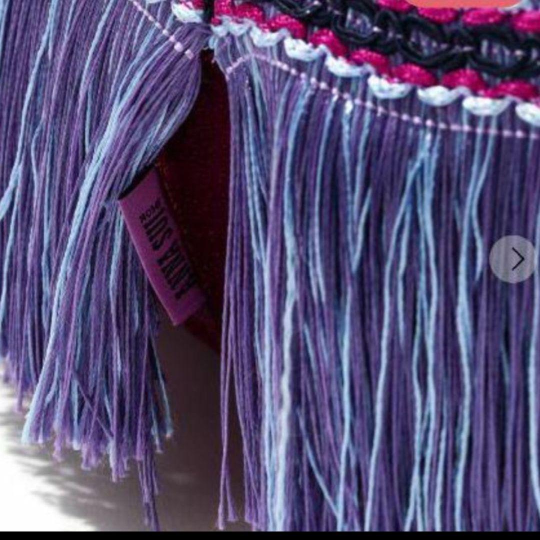 2個　フランフラン✕ANNA SUIコラボクッション紫新品Francfranc