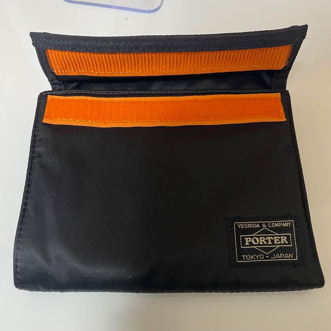 極美品　PORTER タンカー 三つ折り財布 黒 吉田カバン