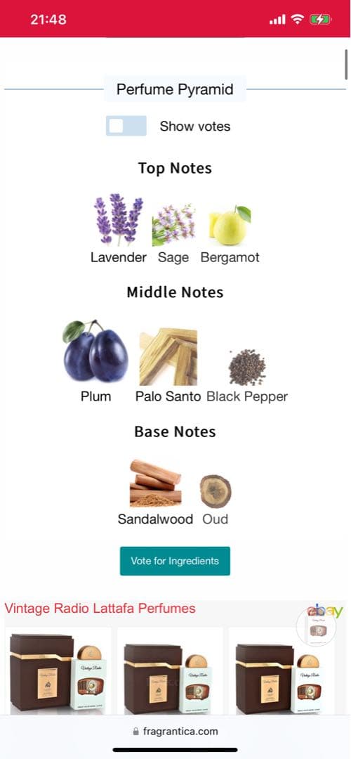 香水(男性用) Lattafa Vintage Radio