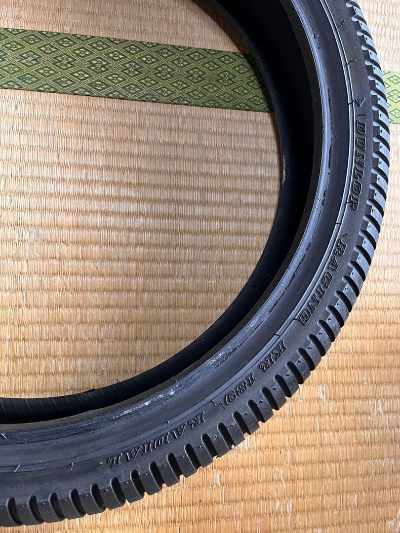 ダンロップ　KR189 KR389 未使用レーシングレインタイヤ　前後セット