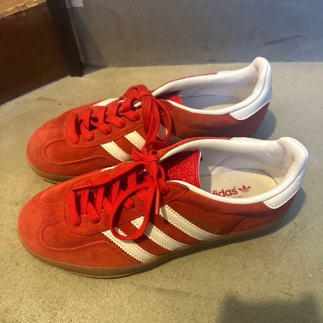 adidas Gazelle Indoor 24cm レッド