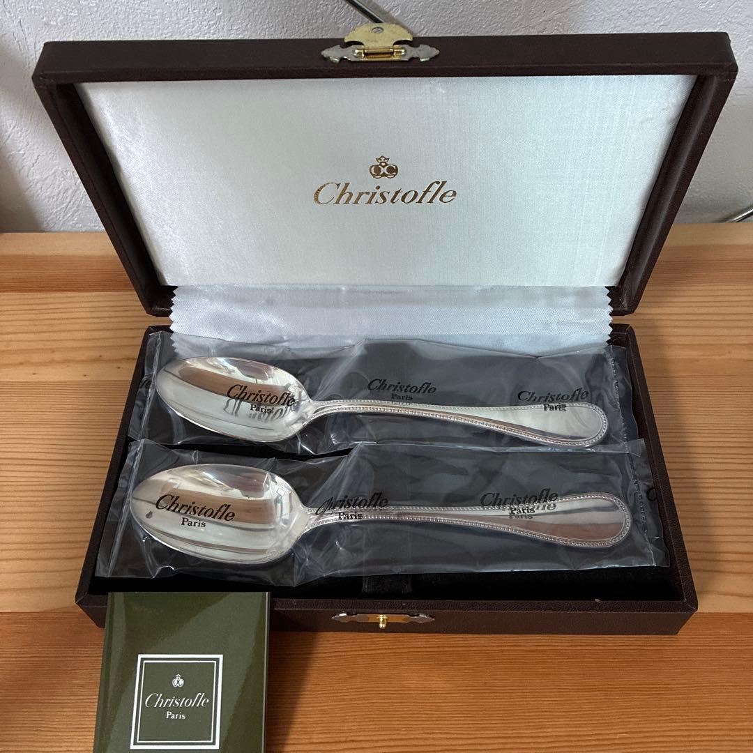 クリストフル　Christofle 銀食器 スプーン 2本セット　カトラリー