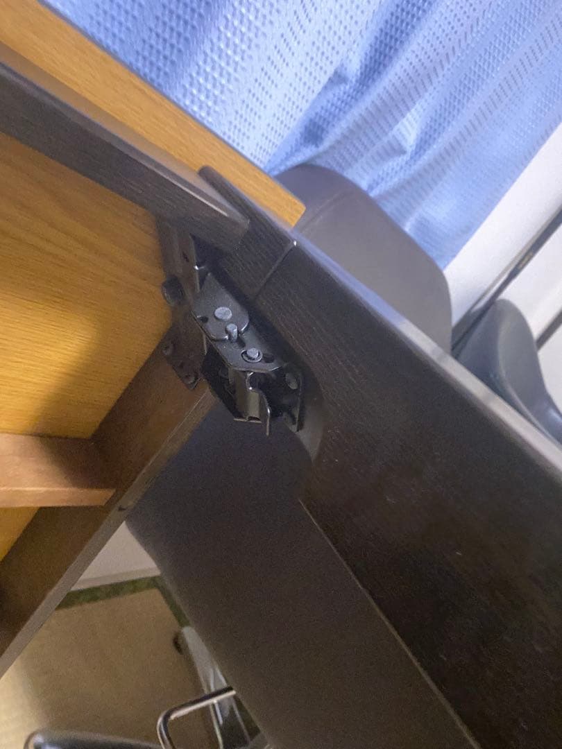 ダークブラウン 木目調　こたつ 縦約105cm x 横74cm高さ約42cm