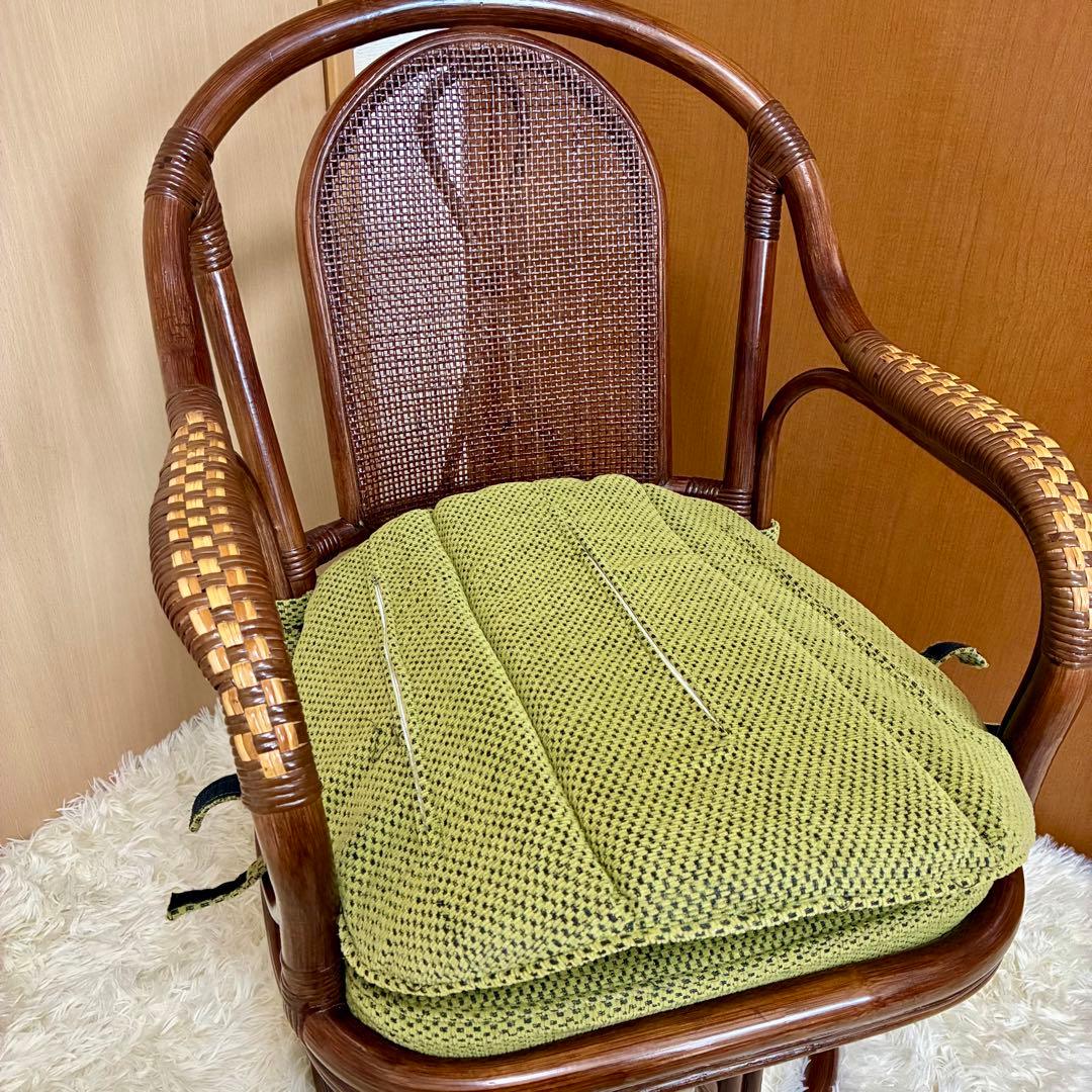 【極美品 】Kazama 籐 回転椅子 ラタン ハイチェア