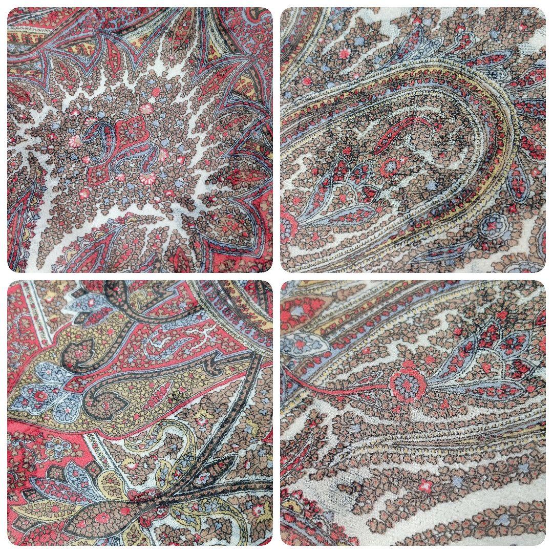 Yves Saint Laurent　スカーフ　125　シルクシフォン　タグ無し