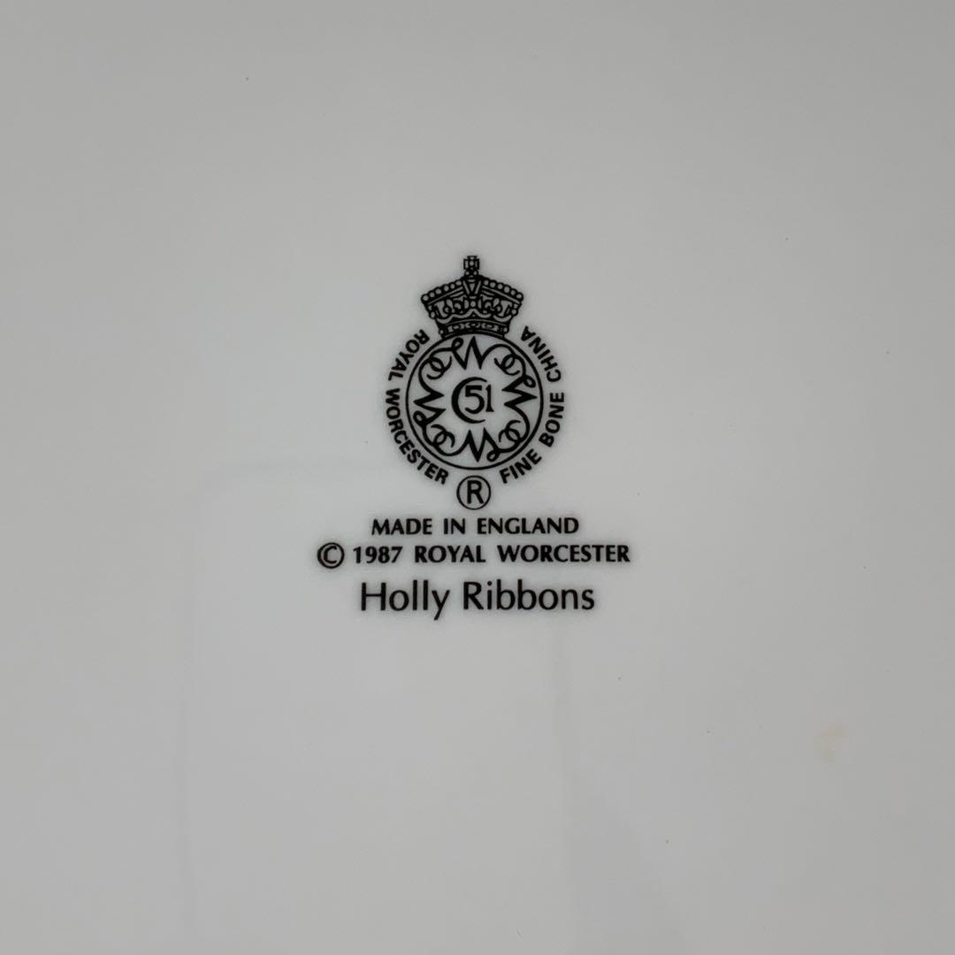 【 WORCESTER】HOLLY RIBBONS　ガトープレート