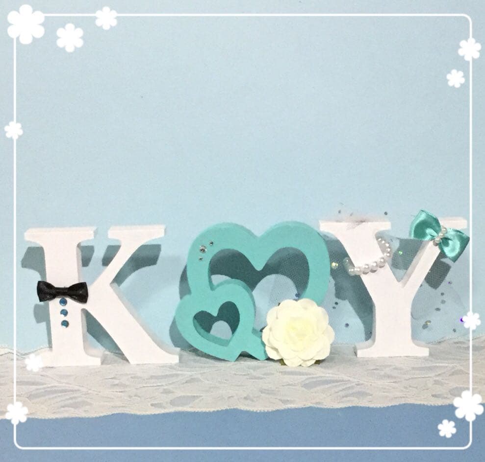 クワトロ様確認用♡ウエディングバージョン・イニシャルオブジェ