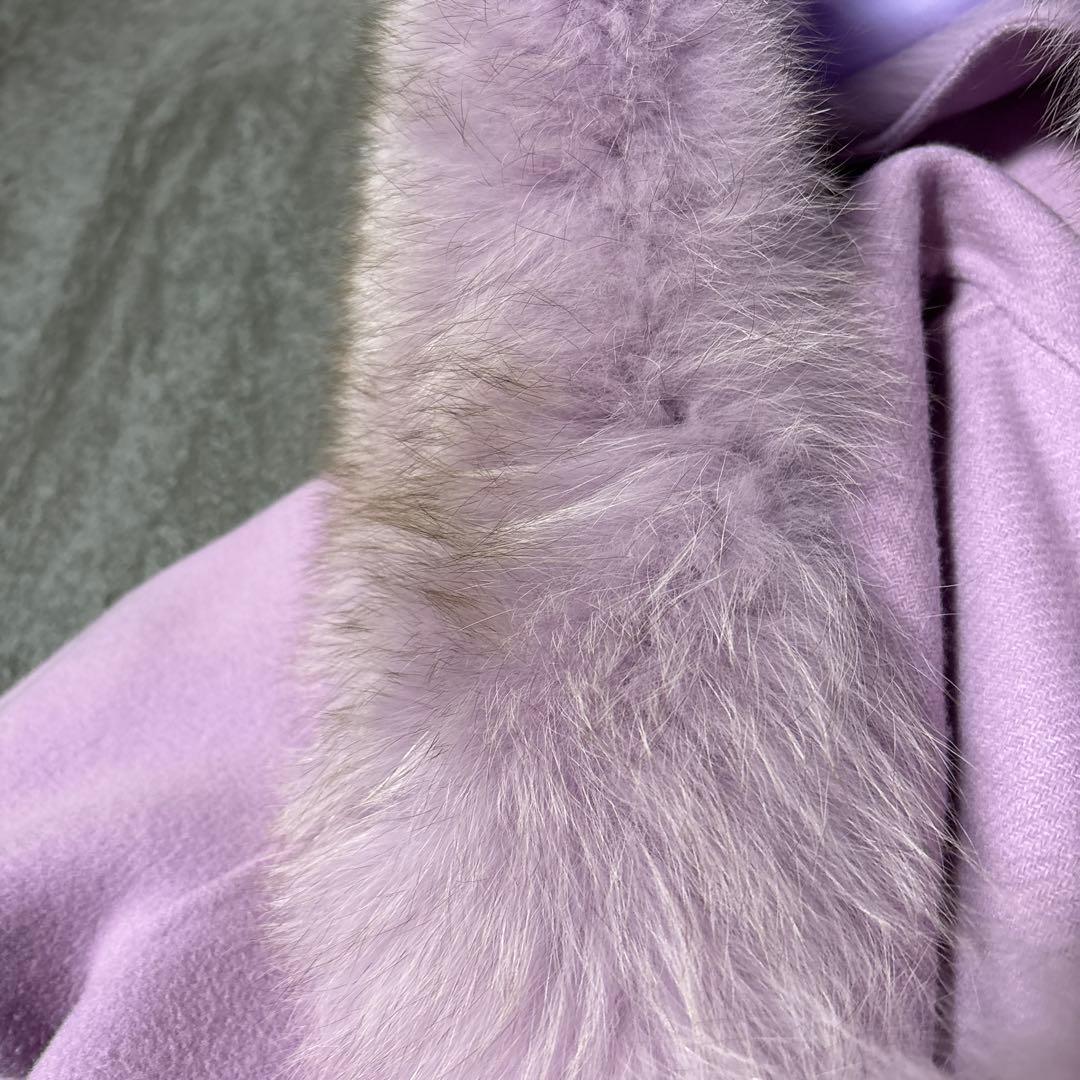 【美品】マンテコ&グレースコンチネンタル、フードリバーコート リアルファー