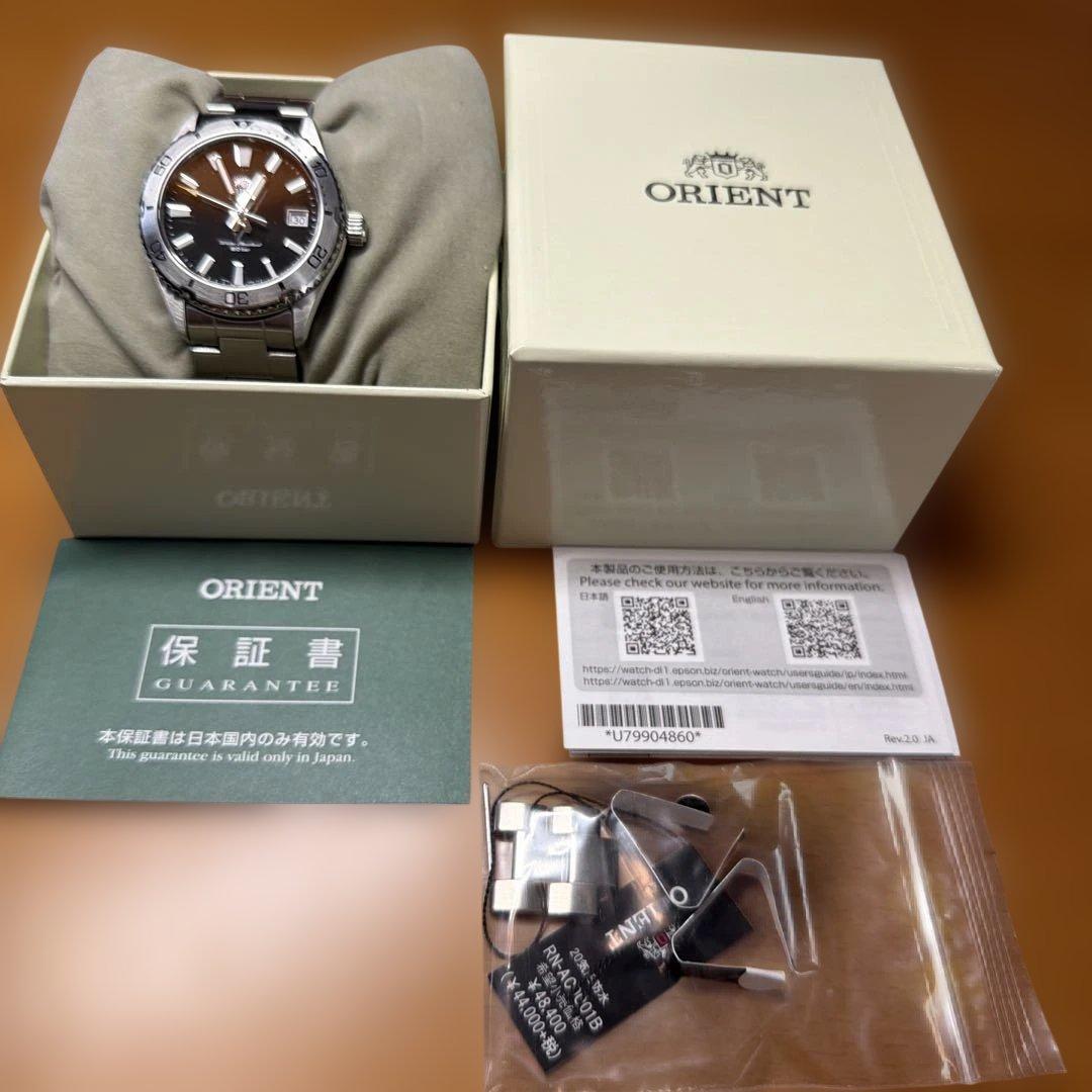 ORIENT ブラックダイアル 時計