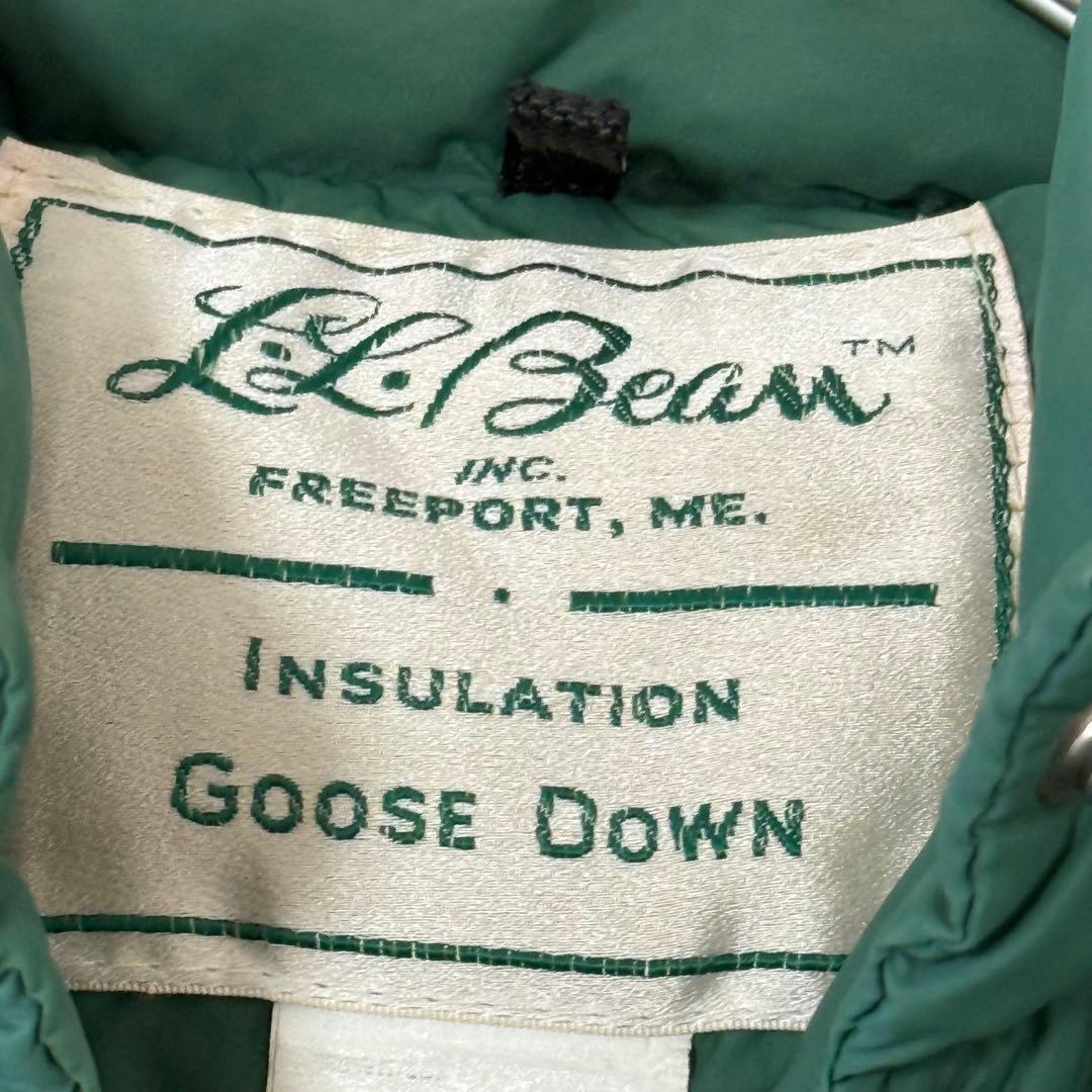 ヴィンテージ エルエルビーン ダウンベスト 70s 筆記体タグ M 希少 激レア