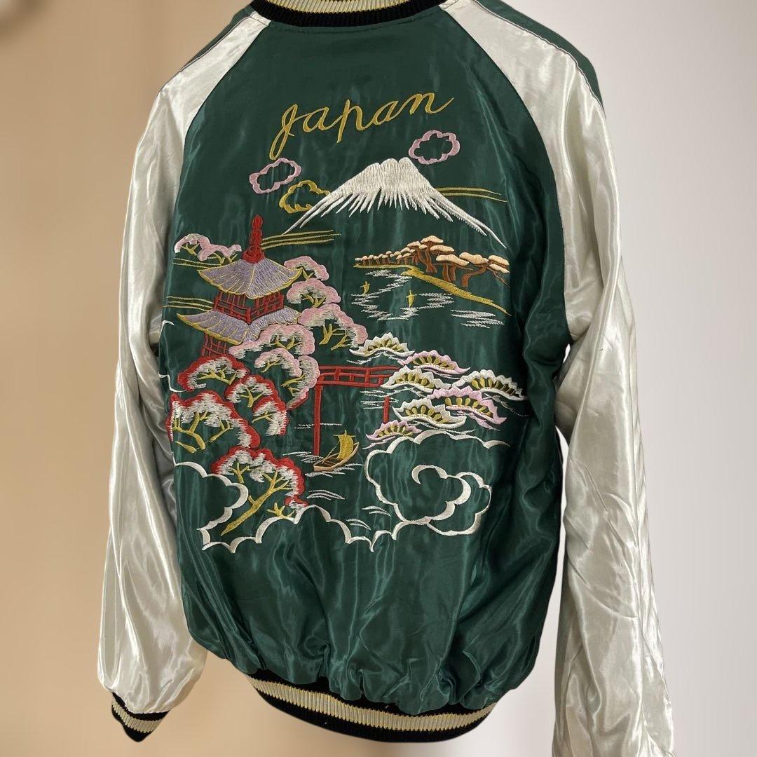 ☆発送☆東洋エンター龍☆刺繍スカジャン 日本風景