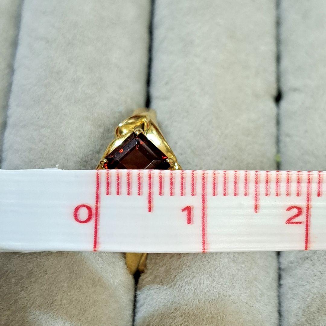 K18 ガーネット リング 14号 1月誕生石 18金