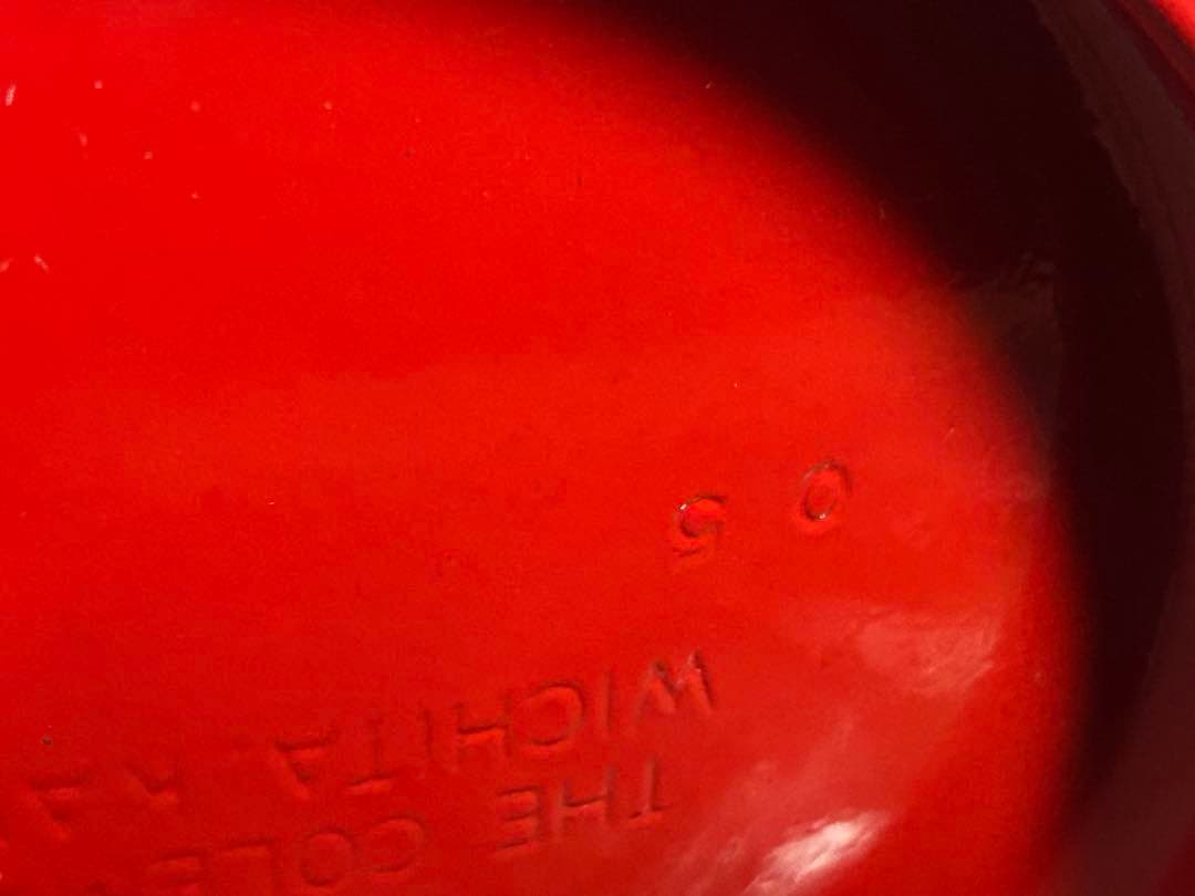 Coleman ワンマントルランタン　RED 赤　2022年5月製造