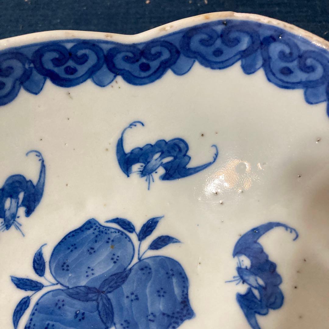 407 中国古美術　中国古陶磁器　古玩　変形鉢