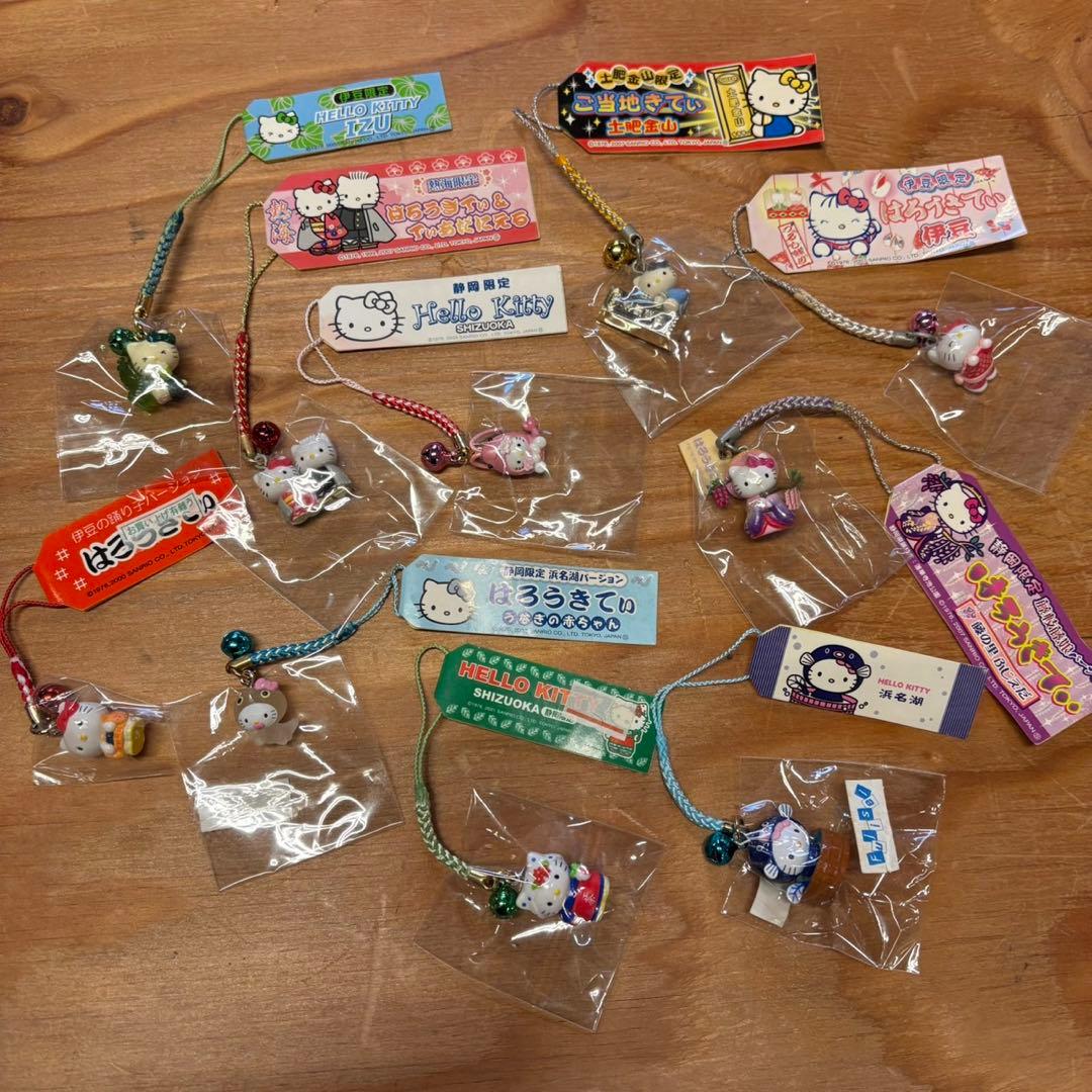 ハローキティ 静岡県内 限定 ご当地ストラップ 10個 セット