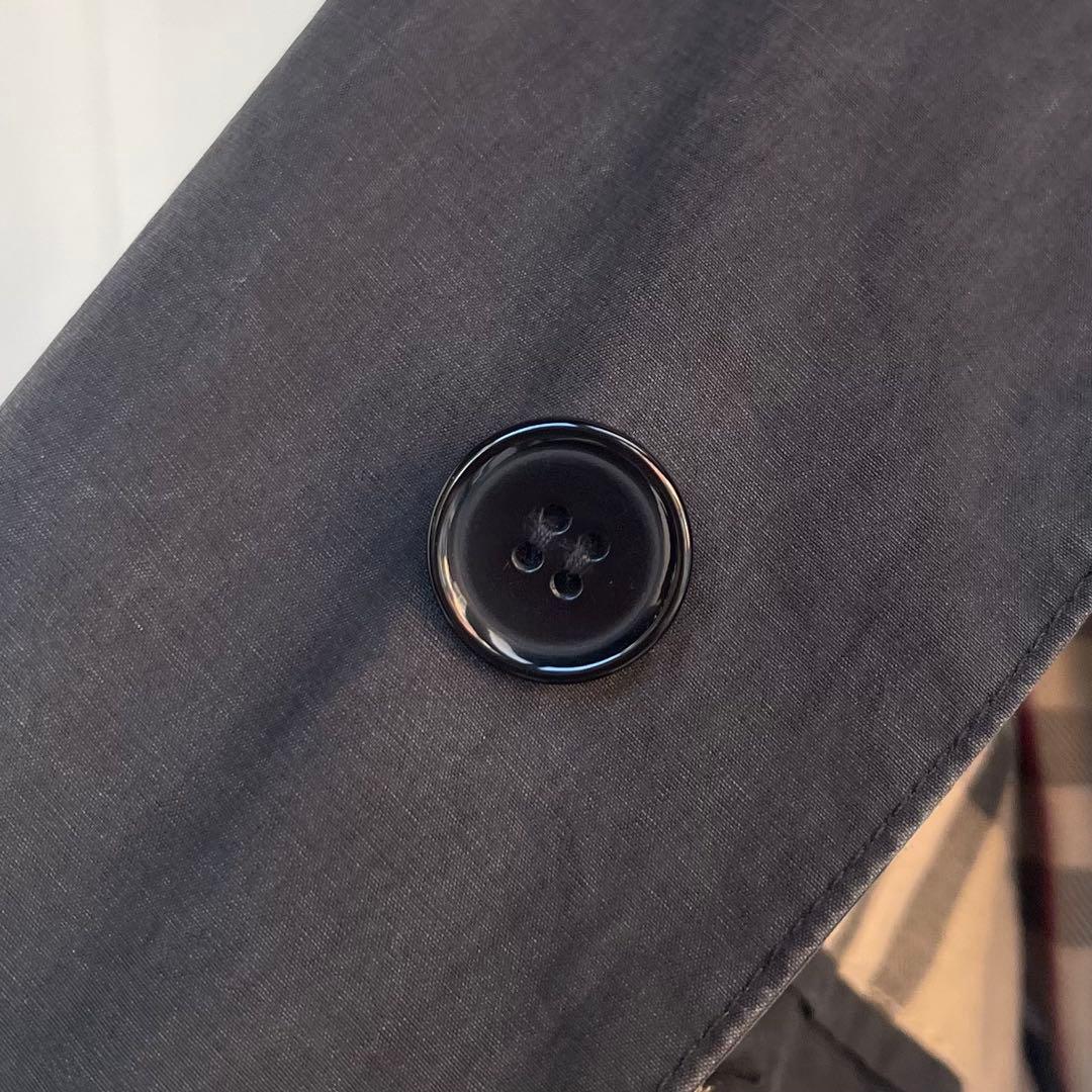 Burberry ステンカラーコート バーバリー アウター フェード 古着 黒