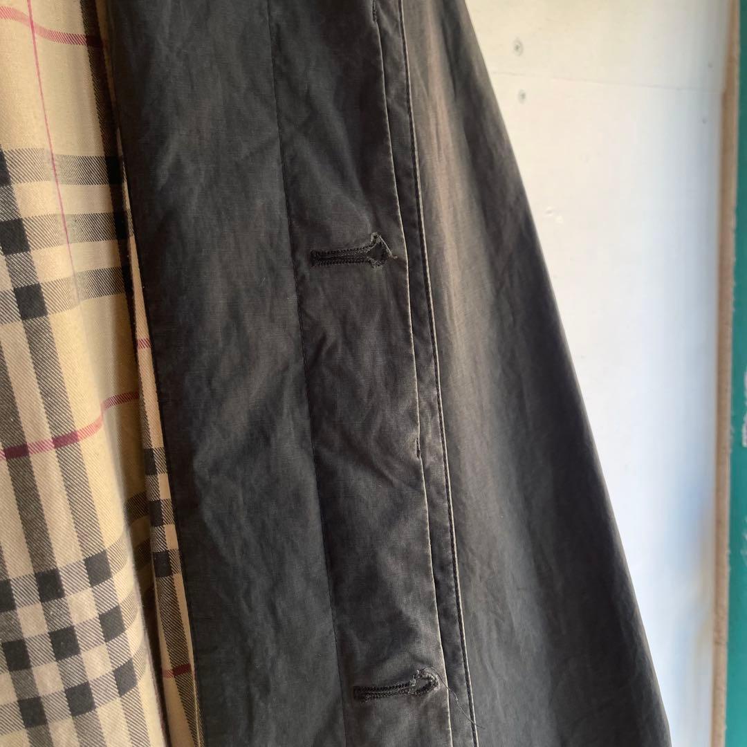 Burberry ステンカラーコート バーバリー アウター フェード 古着 黒