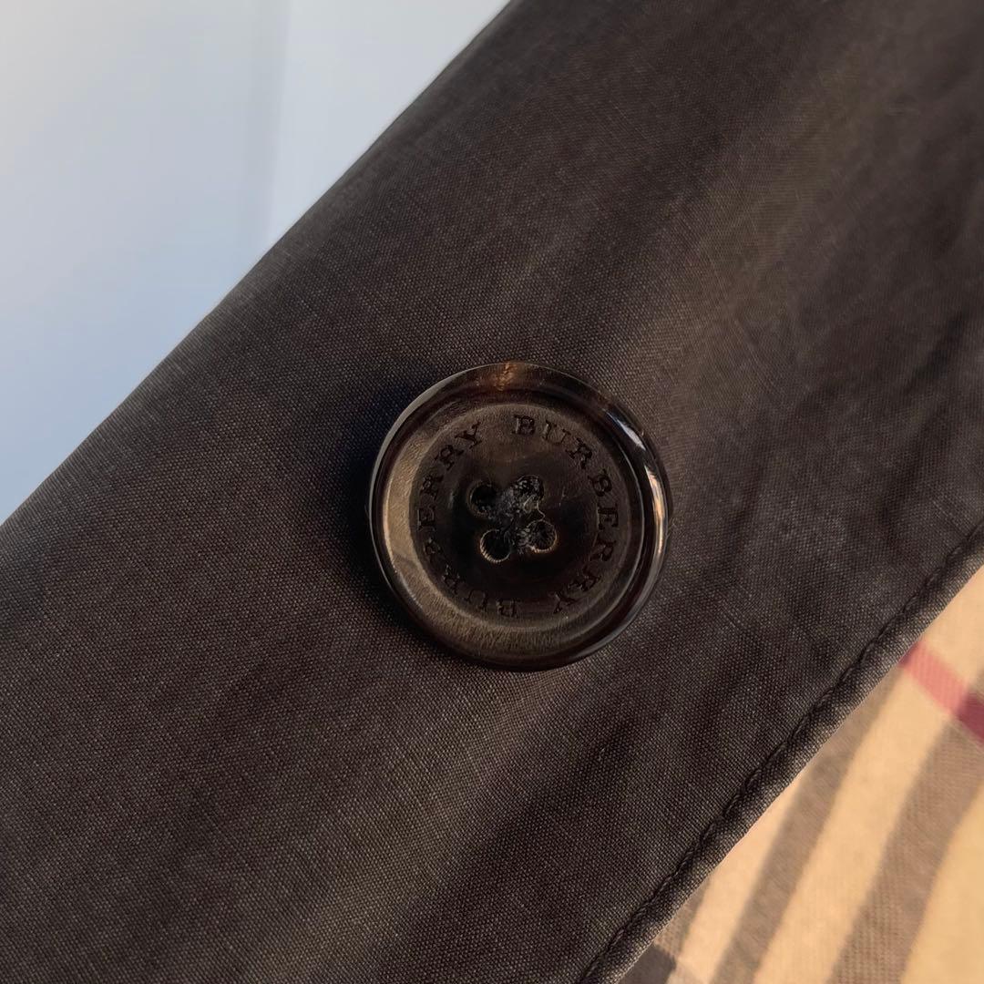 Burberry ステンカラーコート バーバリー アウター フェード 古着 黒