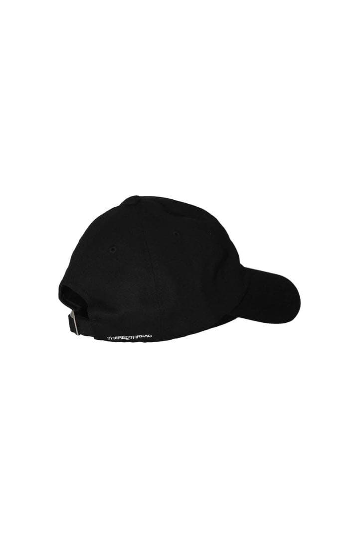 帽子 THEREDTHREAD S logo cap scarlet BLACK