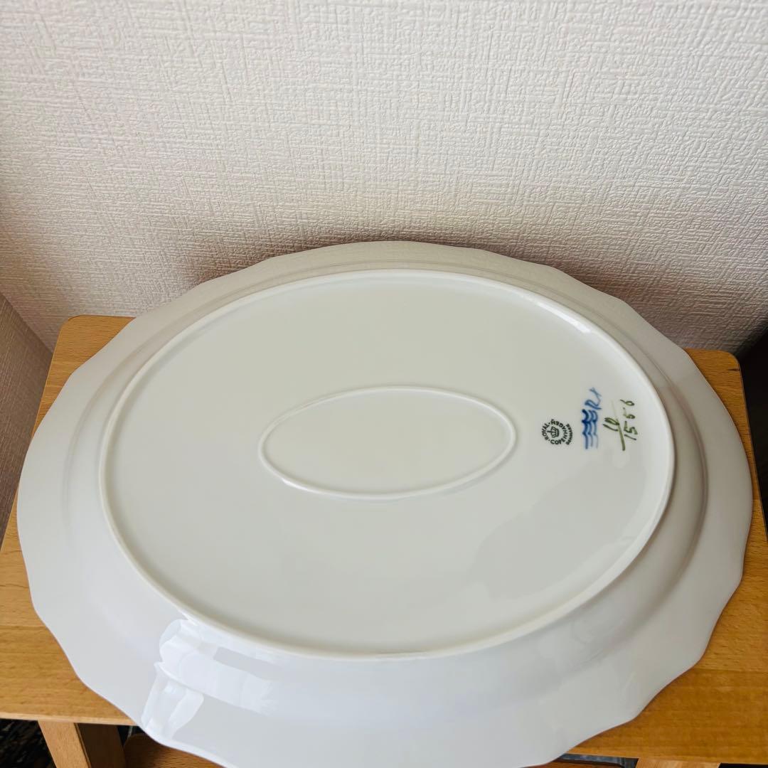 ⚫︎ロイヤルコペンハーゲン　超大皿　オーバル　浅皿 　　　　　　　　　　　　　　e