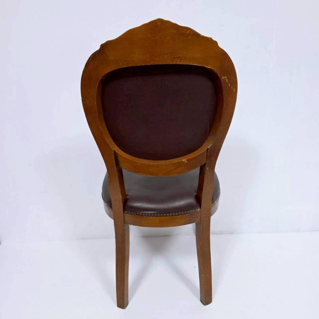 【美品】アンティーク 猫脚 ロココ調ダイニングチェア イタリア製