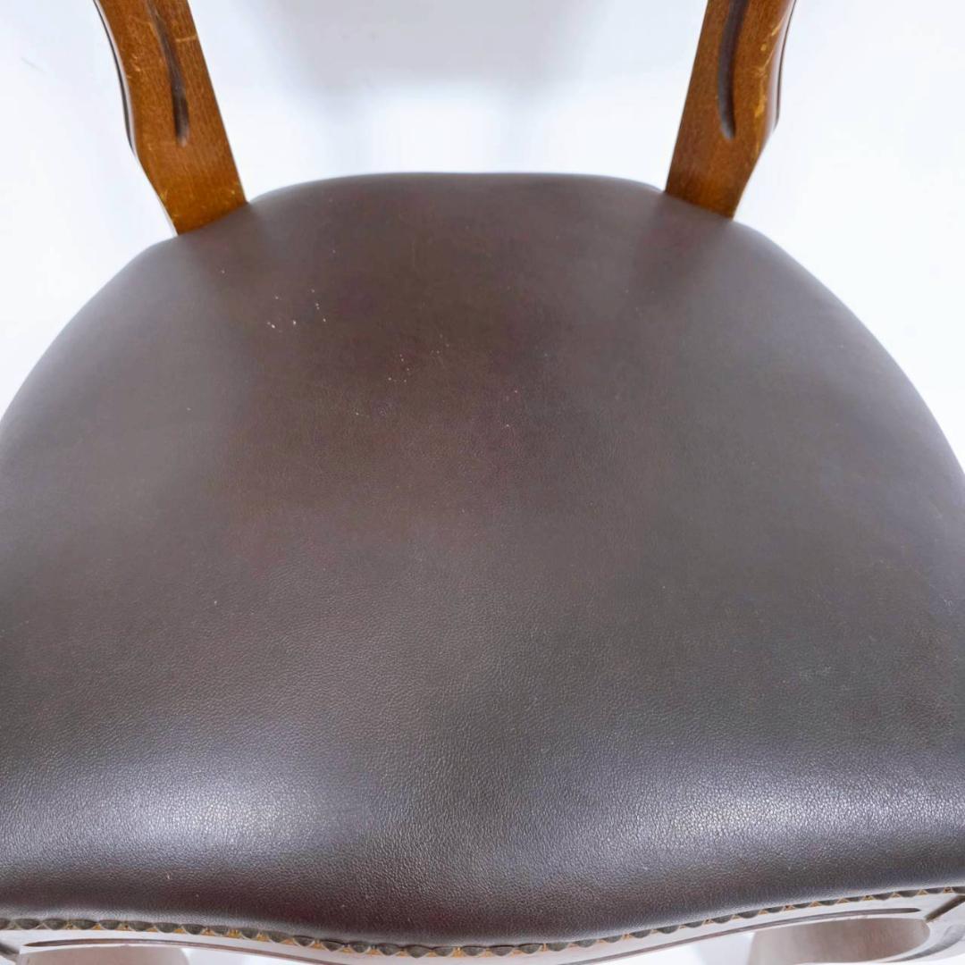 【美品】アンティーク 猫脚 ロココ調ダイニングチェア イタリア製