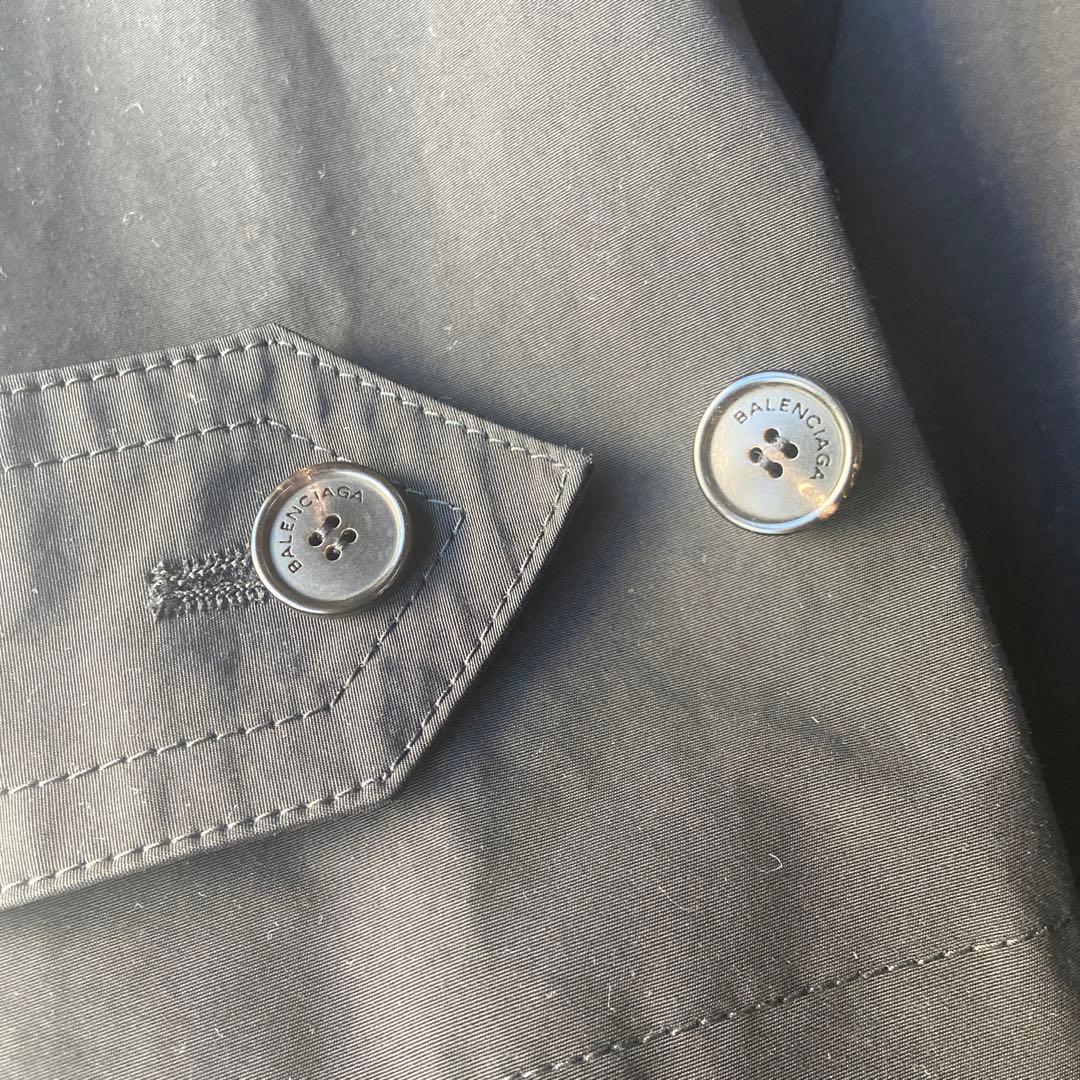 BALENCIAGA バレンシアガ　スイングトレンチコート　ブラック