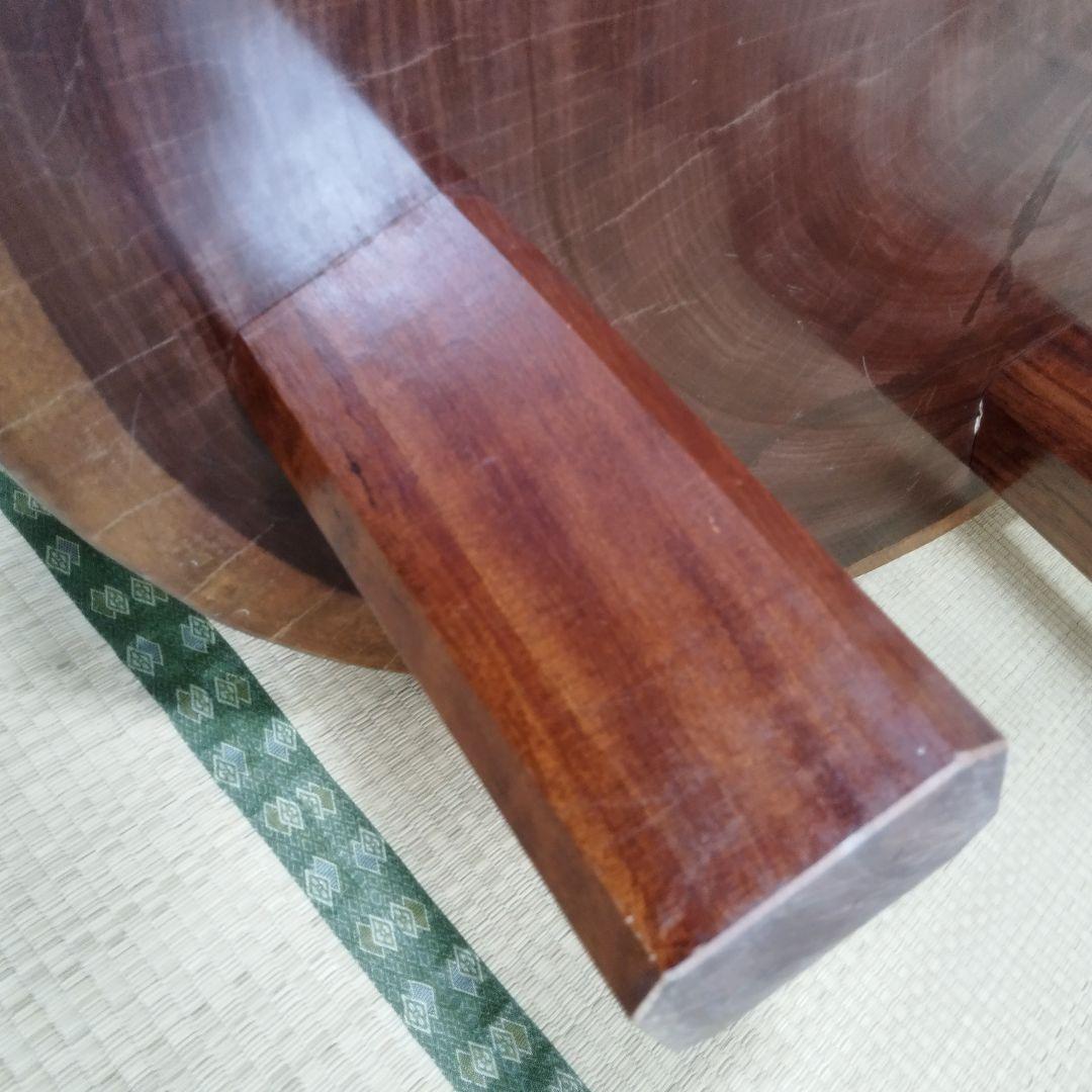 昭和レトロ 銘木 欅材 一枚板 大型座卓 円卓 センターテーブル サイドテーブル