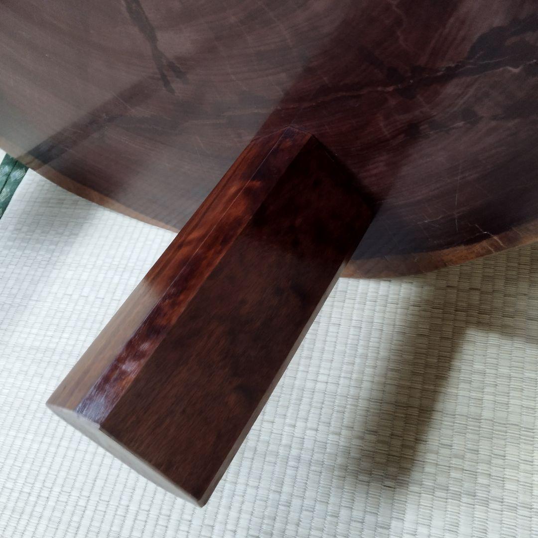 昭和レトロ 銘木 欅材 一枚板 大型座卓 円卓 センターテーブル サイドテーブル