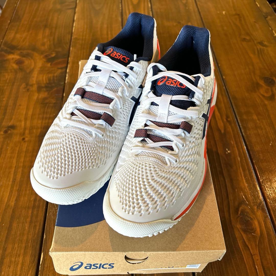 アシックス　メンズテニスシューズ　オムニクレー　ゲルレゾリューション9OC