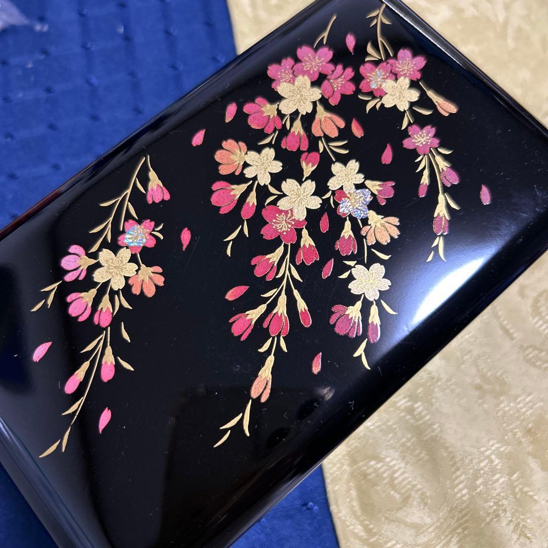 会津塗宝石箱　オルゴール　天然木製品　会津漆 曲は366日　伝統工芸品の高級品