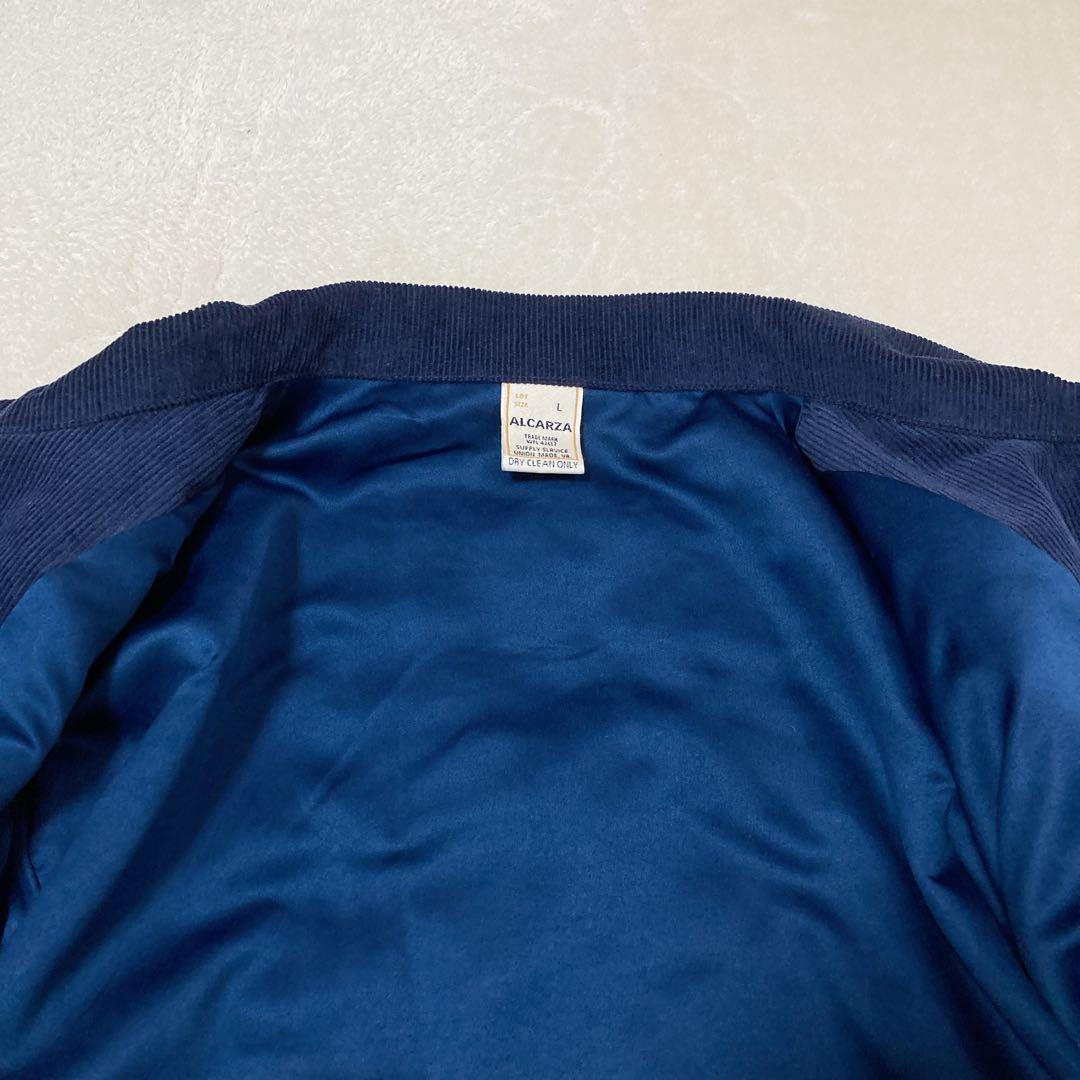 【美品】ALCARZA アルカルザ FFAジャケット コーデュロイ 刺繍 紺色L