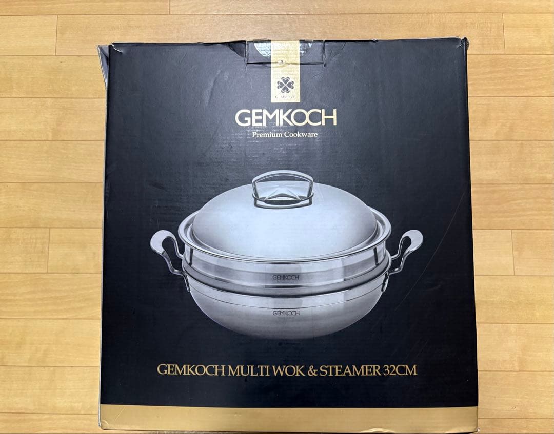 調理器具 GEMKOCH MULTI WOK & STEAMER 32CM