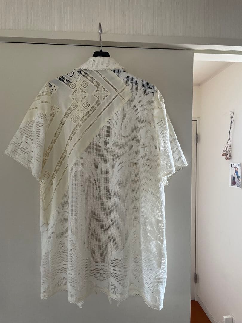 AMERI vintage アイボリー レースシャツ 半袖　ジャケット