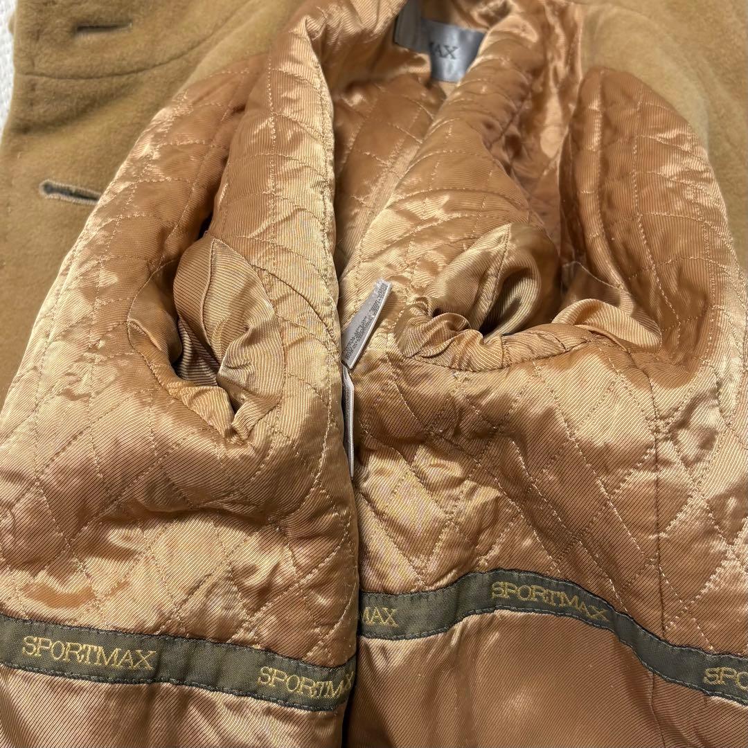 SPORTMAX MAX MARA ウール カシミヤ チェスターコート キャメル