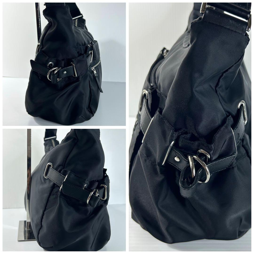 美品☆agnes.b VOYAGE ショルダーバッグ マザーズバッグ ブラック