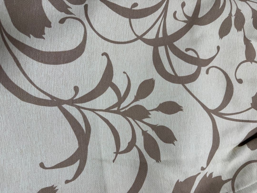 Francfrancカーテン2枚小窓用フローラルデザイン ドレープカーテン