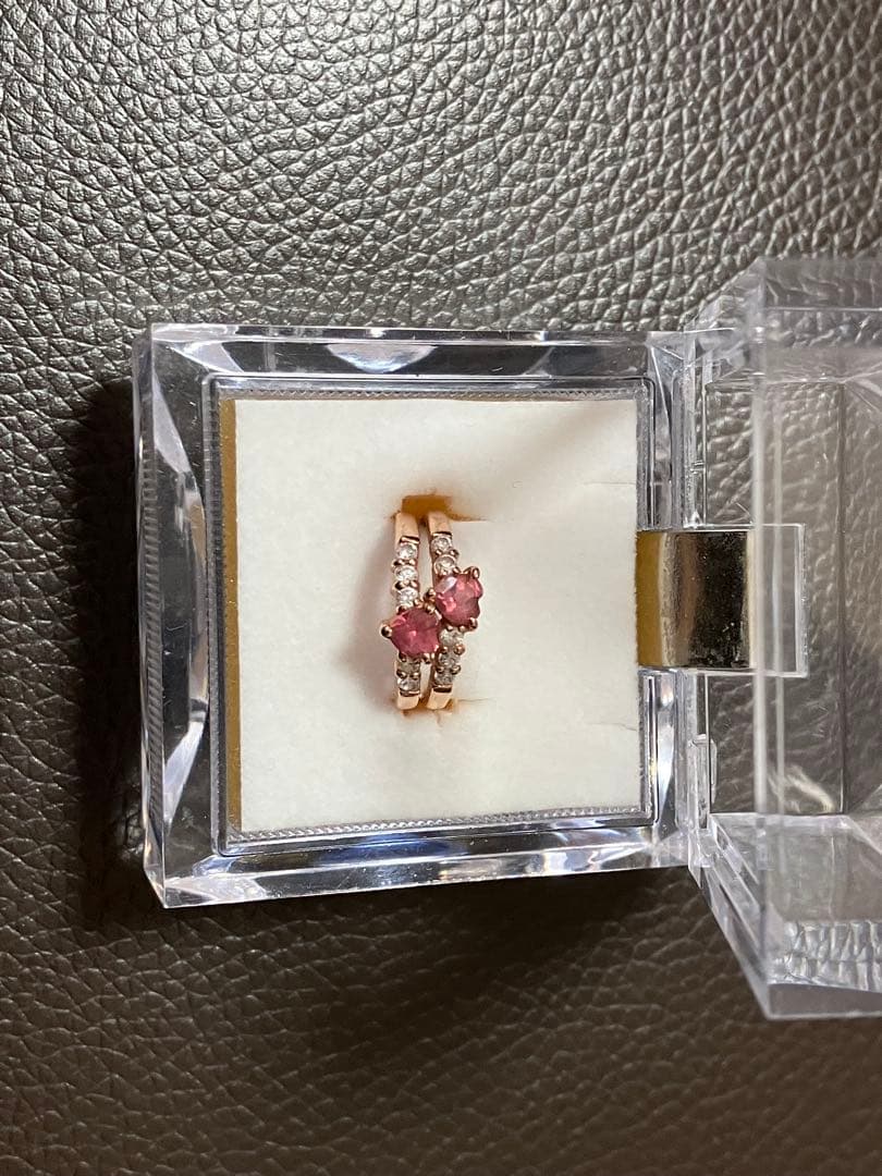 K10 ピンクトルマリン ピンキーリング 4号