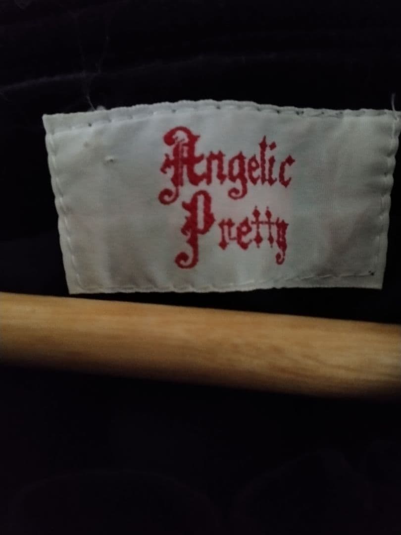 AngelicPretty黒ベルベットケープ付きロリータワンピース