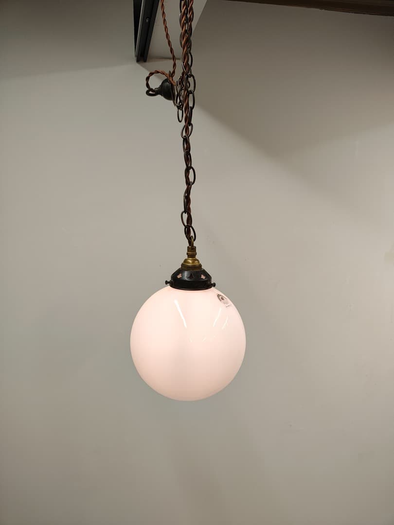 丸型　ハンドメイドガラス照明　クラシック　ペンダントライト　M0100