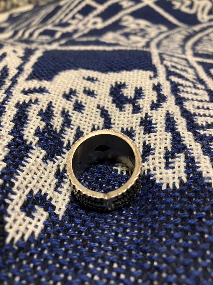 p*e様 値下げ<ハーマンスミス>スタンプワーク　シルバーリング　15号